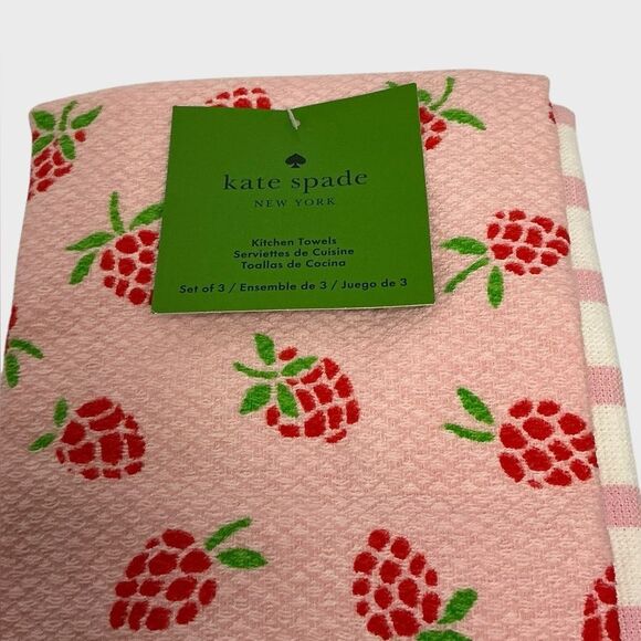 Kate Spade Strawberry Kitchen Towels - Picture 1 of 4